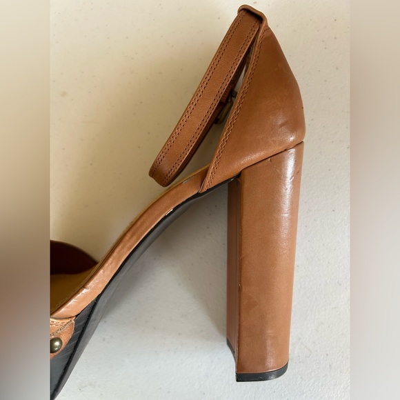 Jessica Simpson brown leather chunky boho heel. Size 7.5. - Picture 9 of 14